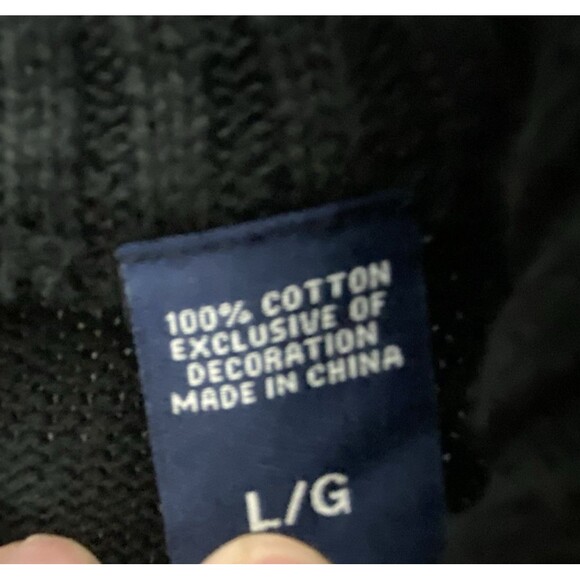 CHAPS Ralph Lauren Cardigan Sweater Mens L Fair Isle Full Zip Mock Neck Nordic - Picture 8 of 11